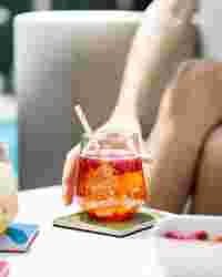 Your summer in a glass cold fruity and just the right amo